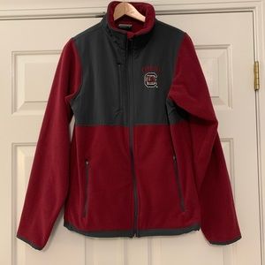 Carolina Gamecocks USC 🐔 full zip fleece jacket L